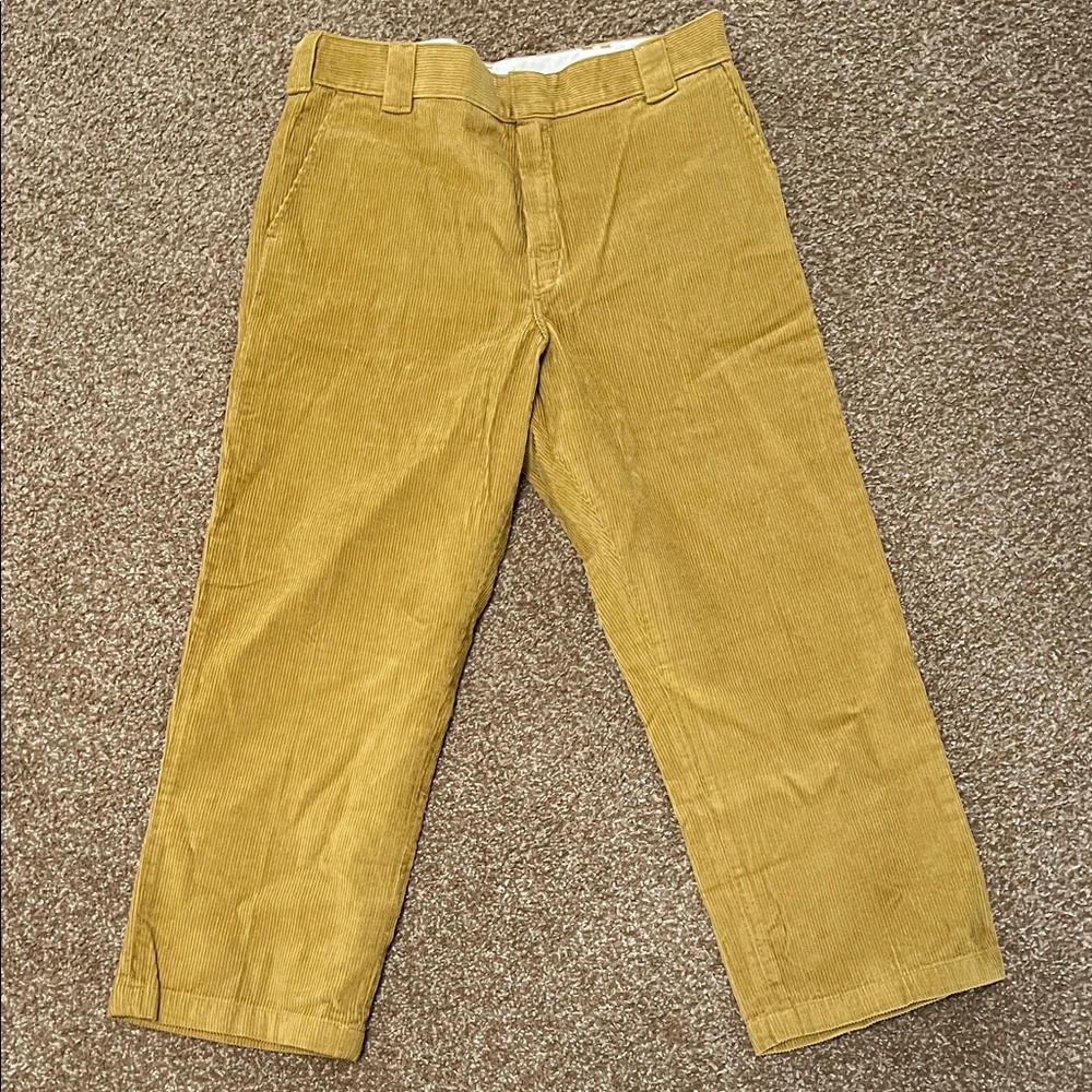 Dickies Men's Corduroy Pants in Mustard Yellow